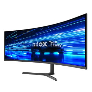 Monitor 49" Curvo Usb-c Dp Hdmi Nilox Nxm49crvdc Dqhd 5120x1440 1ms 165hz 2x3w Vesa 100x100 Pivotante Regulable 2