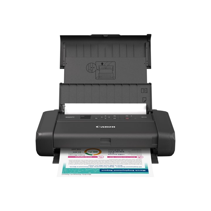 Impresora Portatil Inkjet Canon Maxify Bx110 9ppm Wifi Bateria B.50 Color Negro