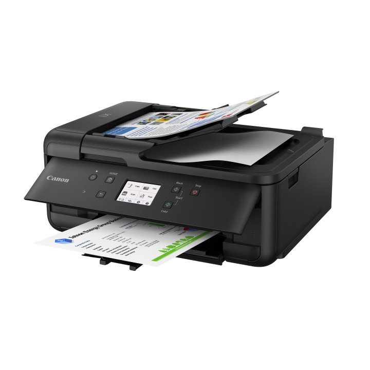 Multifuncion Inkjet Canon Pixma Tr7650 15ppm Wifi Duplex Adf 20 Fax B.200 Color Negro