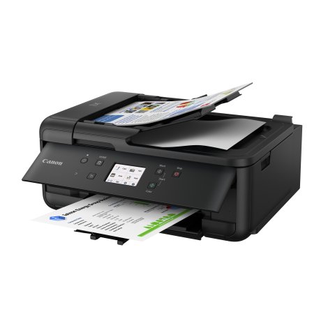 Multifuncion Inkjet Canon Pixma Tr7650 15ppm Wifi Duplex Adf 20 Fax B.200 Color Negro