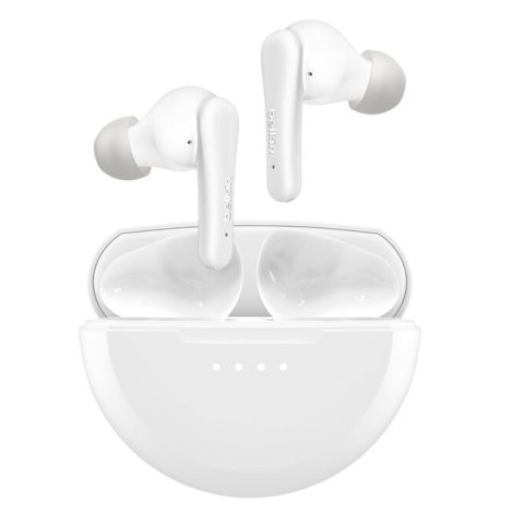 Auricular Intrauditivo Bluetooth Belkin Soundform Rhythm Anc Blanco 28h Ipx5 Multipunto 4mic Usb-c