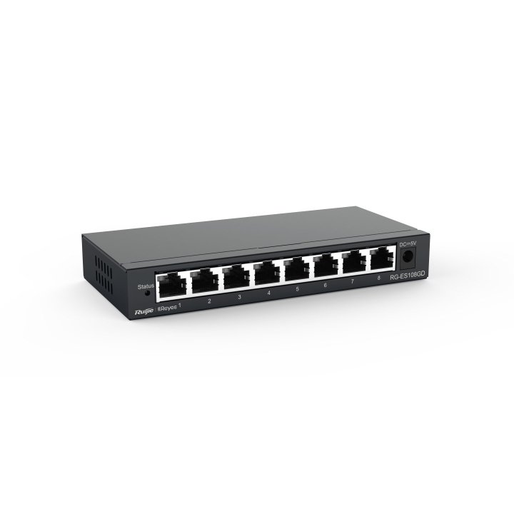 Switch No Gestionable Ruijie Rg-es108gd 8xrj45 10 100 1000mbps Sobremesa Carcasa Metalica