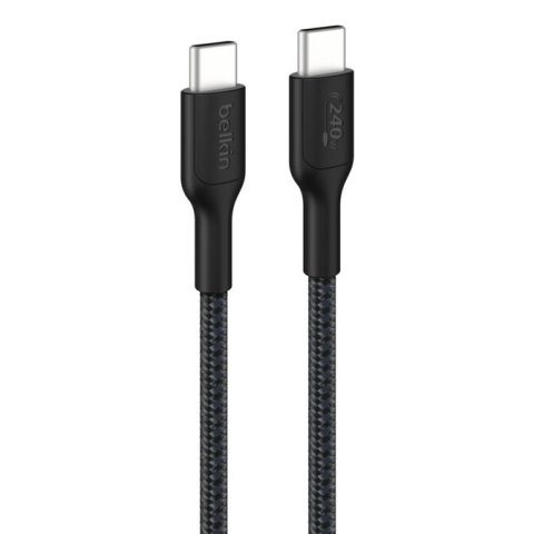 Cable Usb-c A Usb-c 2m Belkin 240w Trenzado Color Negro
