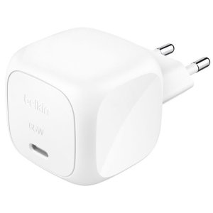 Cargador Usb Pd Belkin Wca011kqwh 65w 1xusb-c Diseño Compacto Color Blanco