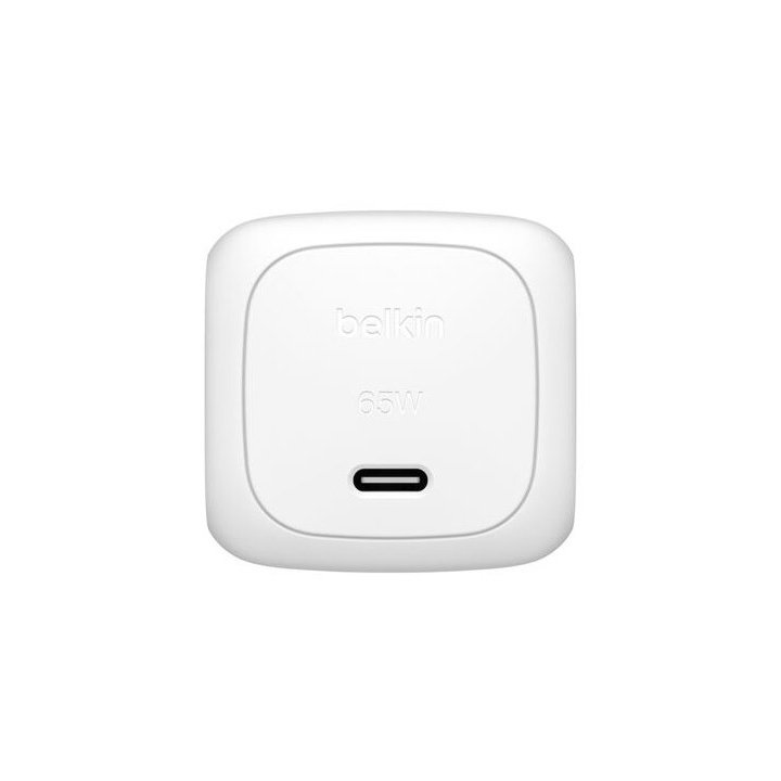 Cargador Usb Pd Belkin Wca011kqwh 65w 1xusb-c Diseño Compacto Color Blanco