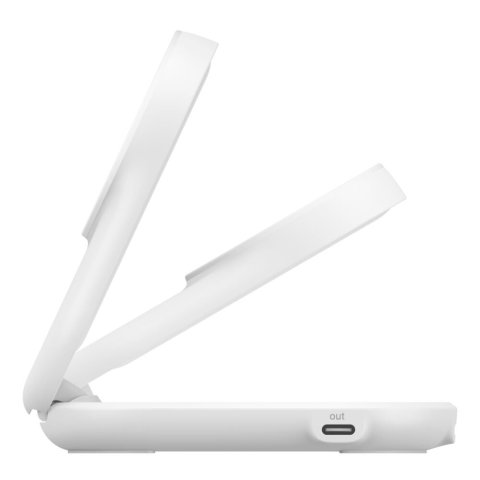 Cargador Inalambrico Belkin Wiz039kqwh Qi2 25w 2en1 Magnetico Plegable Para Iphone Y Airpods Blanco