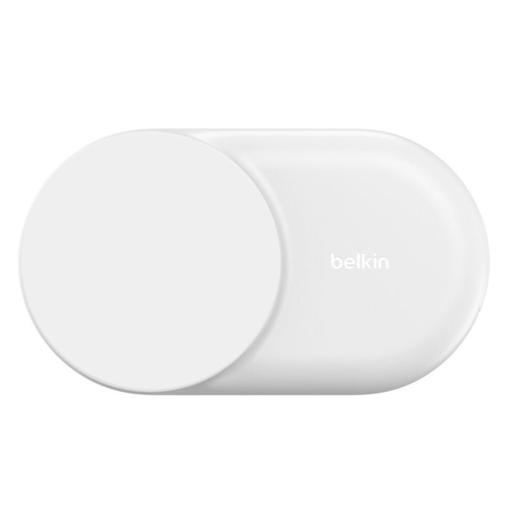 Cargador Inalambrico Belkin Wiz039kqwh Qi2 25w 2en1 Magnetico Plegable Para Iphone Y Airpods Blanco