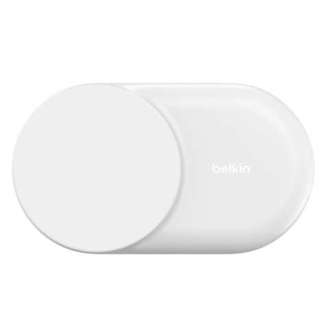Cargador Inalambrico Belkin Wiz039kqwh Qi2 25w 2en1 Magnetico Plegable Para Iphone Y Airpods Blanco