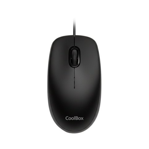 Mouse Coolbox U01 Cable Usb-a 3 Botones 1600 Dpi Color Negro
