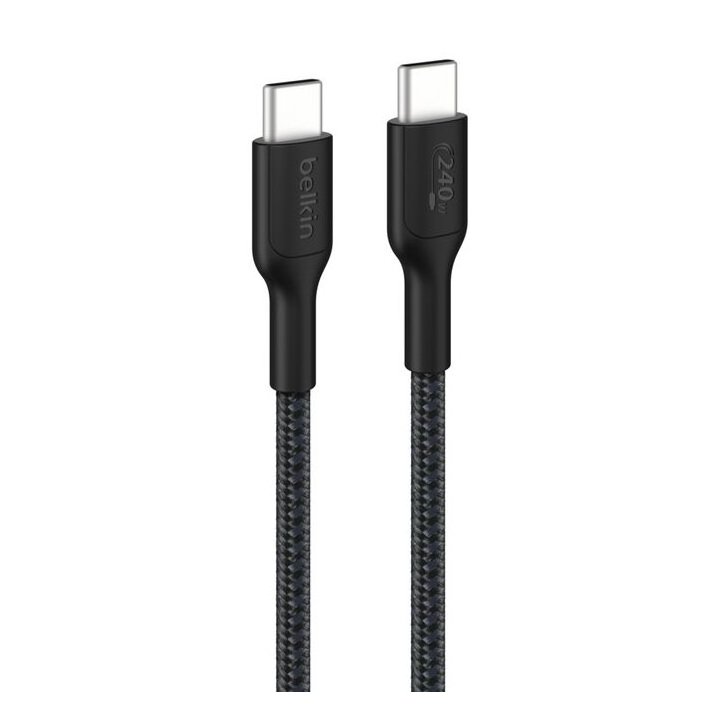 Cable Usb-c A Usb-c 1m Belkin 240w Trenzado Color Negro