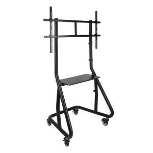 Soporte De Suelo Con Ruedas Tooq Fs20200m-b 1 Pantalla 60"-100" Vesa 200x200-1000x600 Bandeja Negro