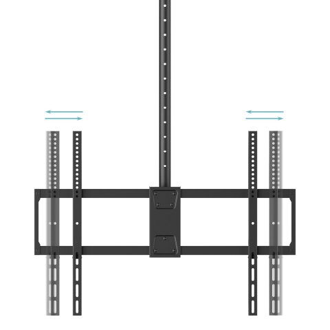 Soporte De Techo Tooq Lpce11100tsli-b 1 Pantalla 50"-100" Vesa 800x600 Hasta 80kg Giro 180º Negro