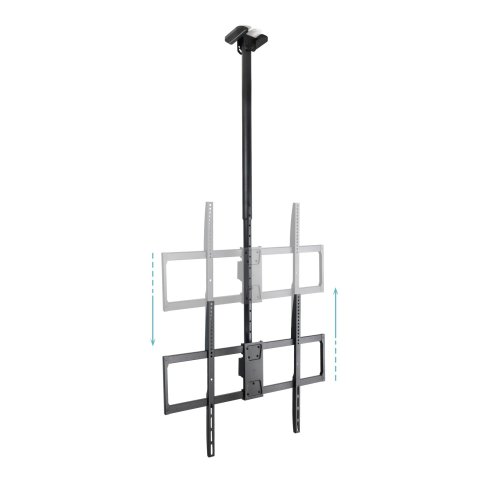 Soporte De Techo Tooq Lpce11100tsli-b 1 Pantalla 50"-100" Vesa 800x600 Hasta 80kg Giro 180º Negro