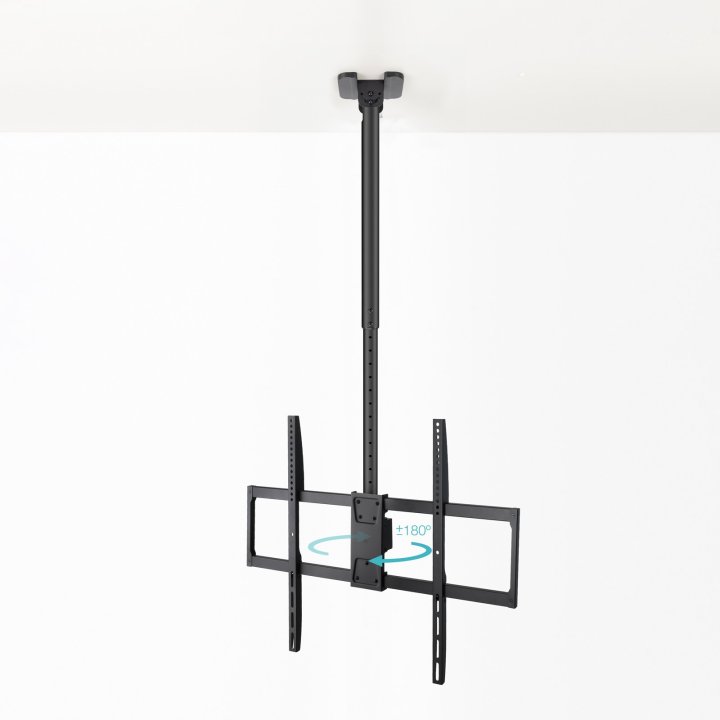 Soporte De Techo Tooq Lpce11100tsli-b 1 Pantalla 50"-100" Vesa 800x600 Hasta 80kg Giro 180º Negro