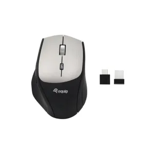 Mouse Equip Wireless 245115 Usb-c Usb-a 6 Botones 240 Dpi