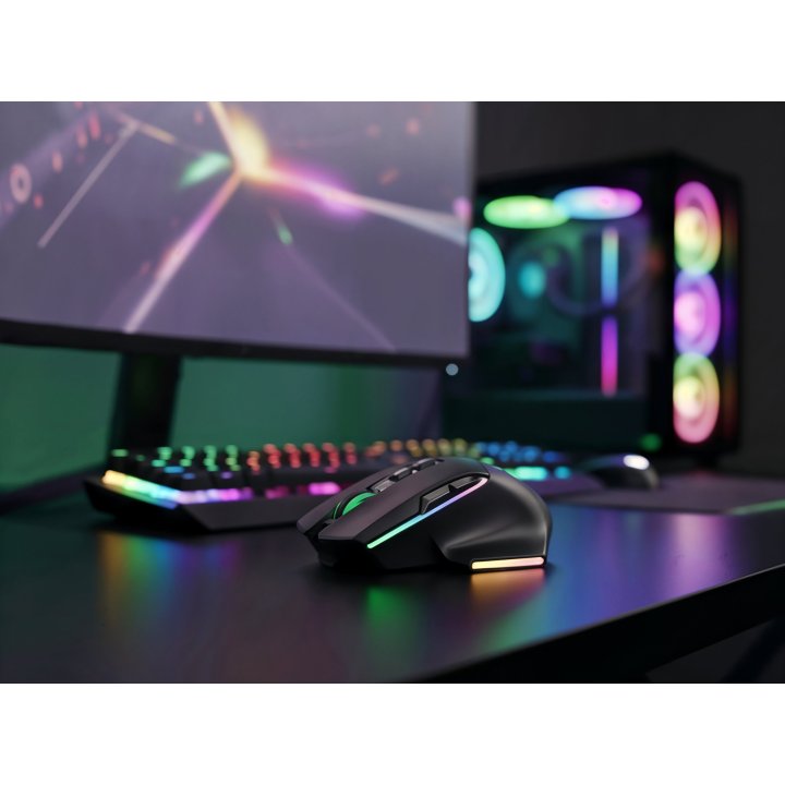 Mouse Mars Gaming Wireless Y Bluetooth Mmw-vector Tri-mode 2.4g Ghz Bt 5.4 Usb-c 7 Botones 12000 Dpi