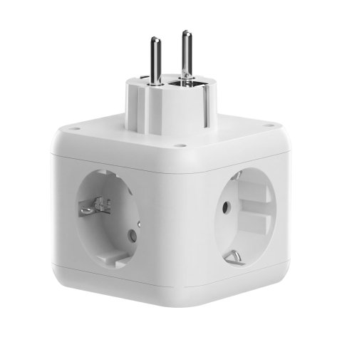 Powercube Mars Gaming Md-cube20w 4 Usb 3 Tomas De Corriente. Regleta Color Blanco