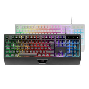 Teclado Mars Gaming Mk124pt H-mech Frgb Rainbow Portugues Color Blanco 2