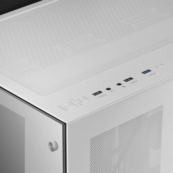 (km0) Caja E-atx Torre Gaming Mars Gaming Mcv3 White Xxl Premium Custom Doble Ventana De Cristal Templado Sin Fuente De Alime