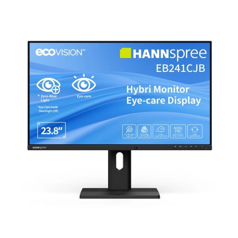 Monitor 23.8 Usb-c Dp Hdmi Hannspree Eb241cjb Hybri Fhd 75hz 6ms 180cd m Altavoces Negro