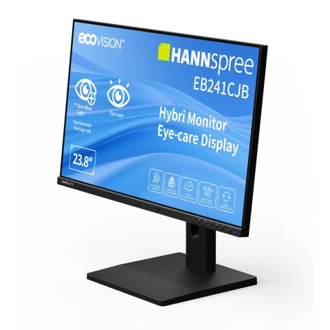 Monitor 23.8 Usb-c Dp Hdmi Hannspree Eb241cjb Hybri Fhd 75hz 6ms 180cd m Altavoces Negro