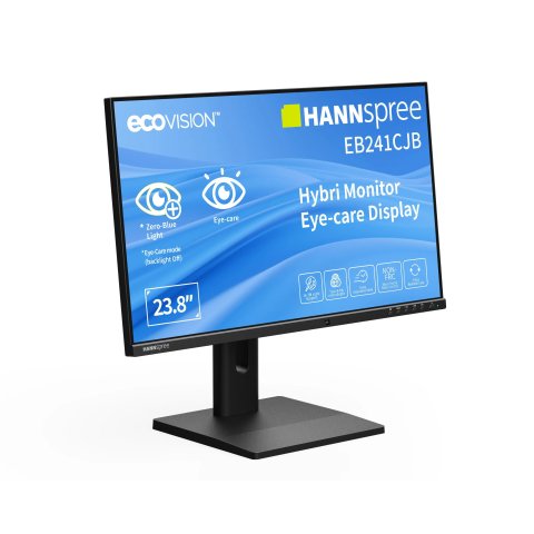 Monitor 23.8 Usb-c Dp Hdmi Hannspree Eb241cjb Hybri Fhd 75hz 6ms 180cd m Altavoces Negro
