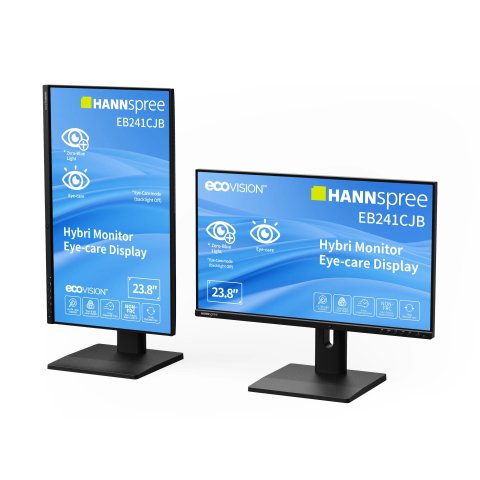 Monitor 23.8 Usb-c Dp Hdmi Hannspree Eb241cjb Hybri Fhd 75hz 6ms 180cd m Altavoces Negro