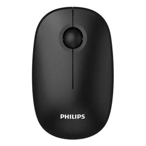 Mouse Philips Wireless Spk7378b 2.4ghz 1600 Dpi Diseño Silencioso Negro Ergonomico Ambidiestro