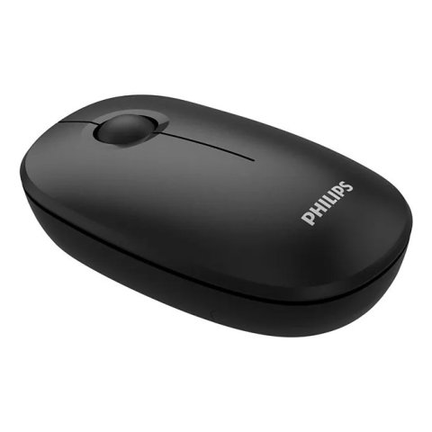 Mouse Philips Wireless Spk7378b 2.4ghz 1600 Dpi Diseño Silencioso Negro Ergonomico Ambidiestro