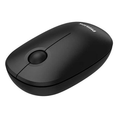 Mouse Philips Wireless Spk7378b 2.4ghz 1600 Dpi Diseño Silencioso Negro Ergonomico Ambidiestro