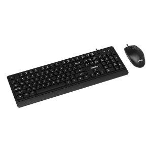 Teclado Y Mouse Philips Spt6247b Cable Usb 2.0 1200 Dpi Atajos Multimedia Negro Ergonomico 2