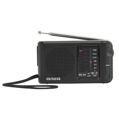 Radio Analogica Portatil Aiwa Rs-44 Am fm Altavoz Integrado Jack 3.5mm Negro Vintage