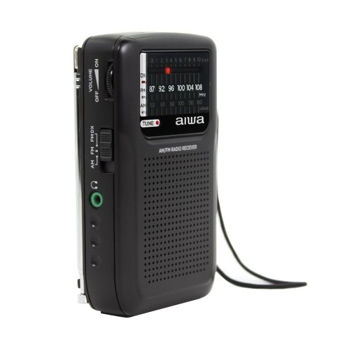 Radio Analogica Portatil Aiwa Rs-33 Am fm Altavoz Integrado Jack 3.5mm Negro Vintage